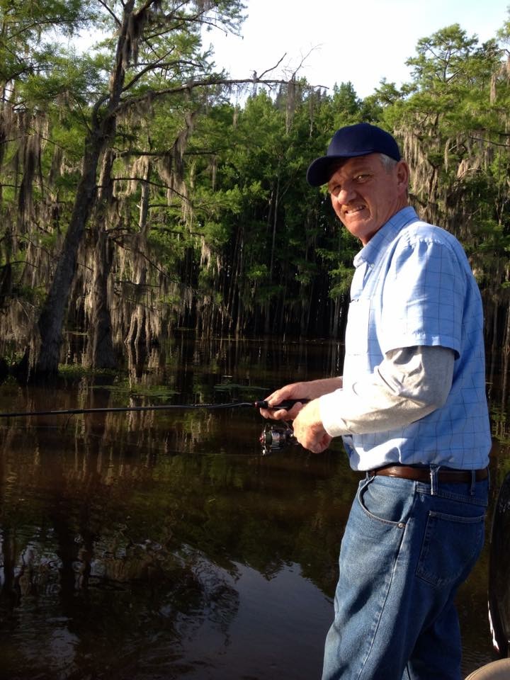 Fisherman with bass